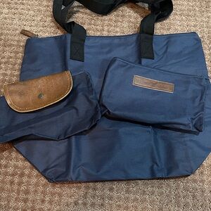 CELEBRITY CRUISES  Blue and Brown Women's Tote Bag